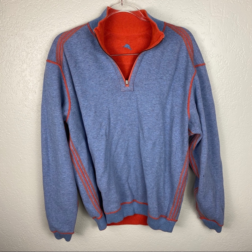 Tommy Bahama Reversible Quarter-Zip Pullover